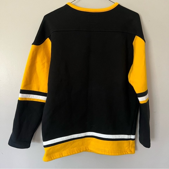 Pittsburgh Penguins Sweatshirt Men’s Medium Black Fanatics Lace Up Sweater NHL - Picture 5 of 8